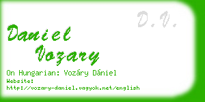 daniel vozary business card